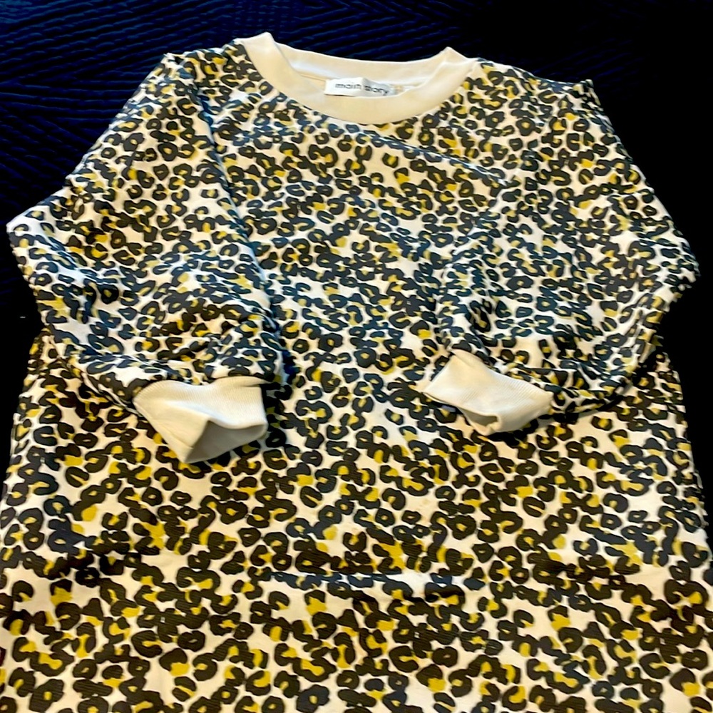 Main Story Girls Leopard Print Sweater Dress